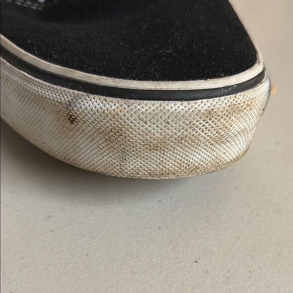 Vans Off the Wall Black and White Low-Top Canvas Sneakers Size 13 - Picture 10 of 13